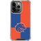 Boise State University Broncos Checkered iPhone 16 Pro Clear Case
